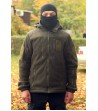 Флисовая кофта военная 340 г.м. с капюшоном олива