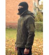 Флисовая кофта военная 340 г.м. с капюшоном олива
