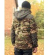 Флисовая кофта военная 340 г.м. с капюшоном MultiCam