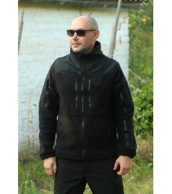 Флисовая куртка, кофта полицейская черная