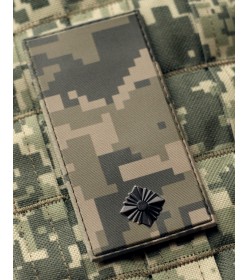 Погон ВСУ младший лейтенант ПВХ (PVC) пиксель