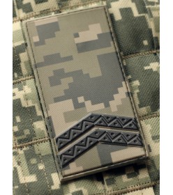 Погон ВСУ младший сержант ПВХ (PVC) пиксель