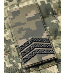 Погон ВСУ сержант ПВХ (PVC) пиксель
