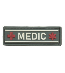 Планка нашивка MEDIC темная олива