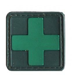Нашивка ПВХ Идентификатор аптечки олива-зеленый