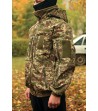 Куртка SoftShell военная на манжетах хищник